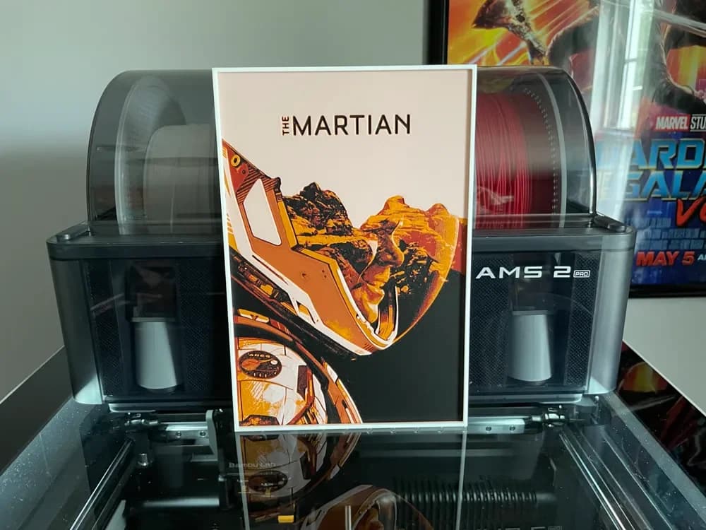 The Martian (2015) Hueforge Movie Poster